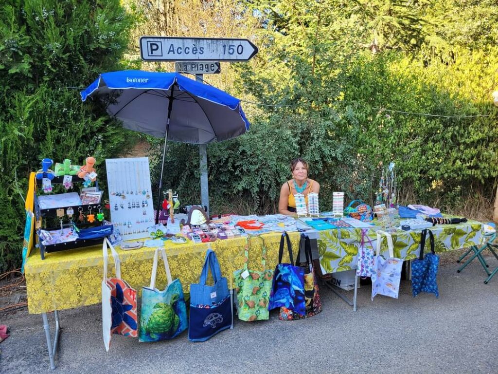 Marché nocturne des Ollières sur Eyrieux aout 2024